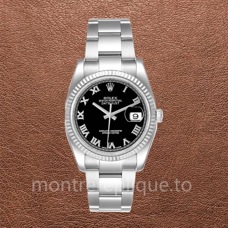 Rolex Datejust Pour des hommes 116234BKRO Oysterlock Cadran Noir - Image 2