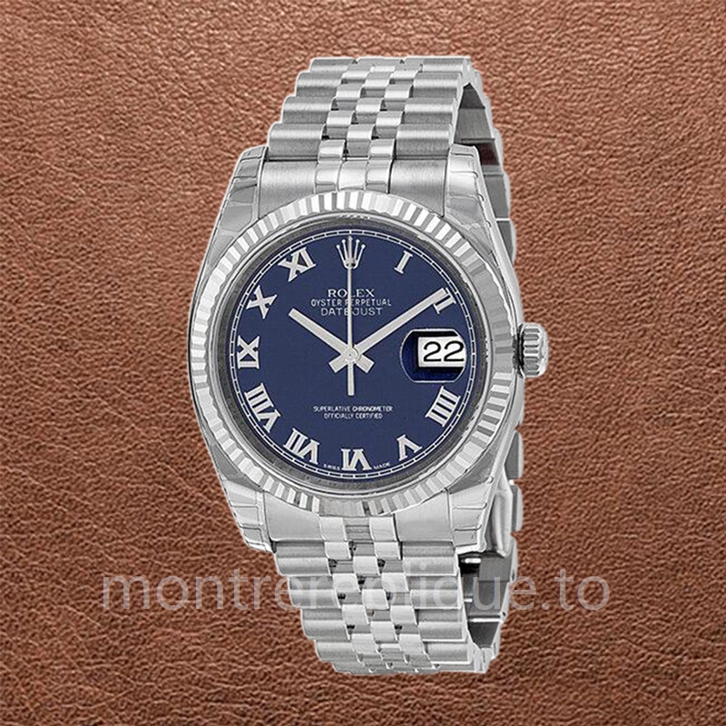 Rolex Datejust Pour des hommes 116234BLRJ Cadran bleu Bracelet - Image 2