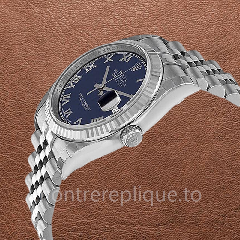 Rolex Datejust Pour des hommes 116234BLRJ Cadran bleu Bracelet - Image 3