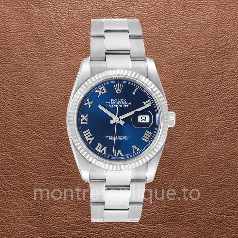 Rolex Datejust Pour des hommes 116234BLRO Oysterlock Cadran bleu - Image 2
