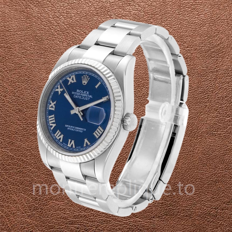 Rolex Datejust Pour des hommes 116234BLRO Oysterlock Cadran bleu - Image 3