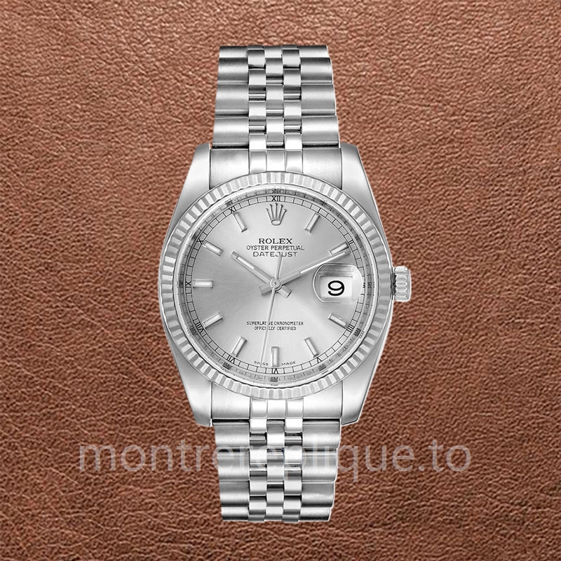 Rolex Datejust 116234SSJ Pour des hommes Cadran Argent Automatique 36mm - Image 2