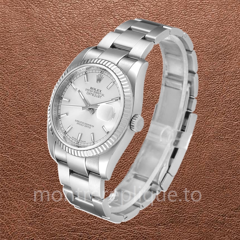 Rolex Datejust 116234SSO Pour des hommes Automatique Oysterlock Cadran Argent - Image 3