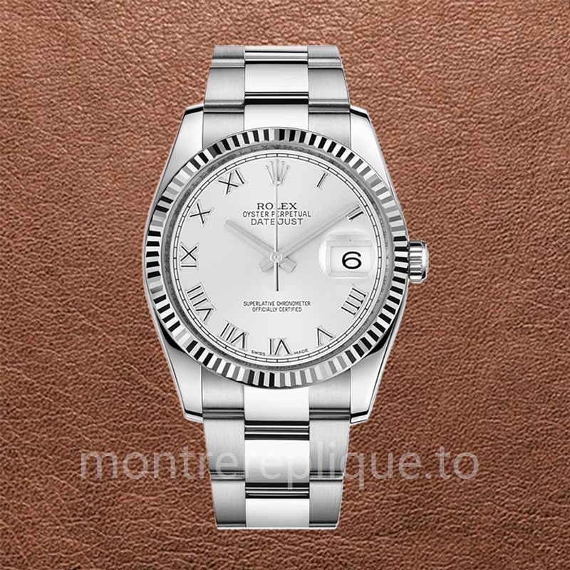 Rolex Datejust 116234WRO Pour des hommes Argenté Cadran Blanc - Image 2