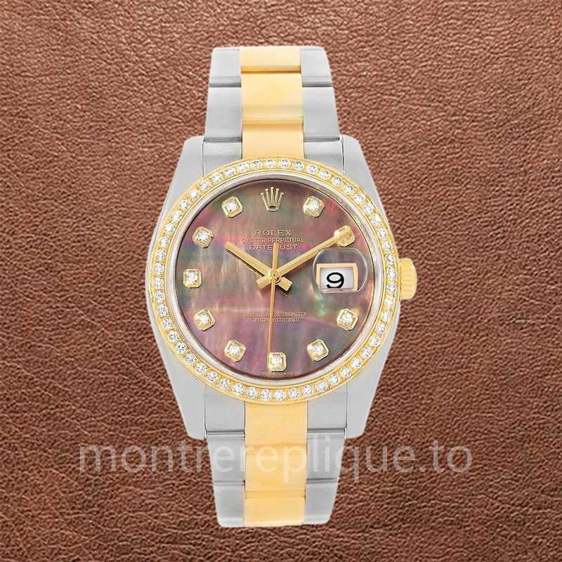 Rolex Datejust Pour des hommes 116243BKMDO Nacre Argenté Oysterlock - Image 2