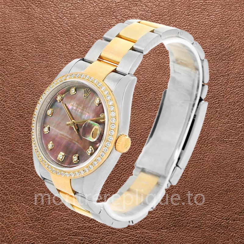 Rolex Datejust Pour des hommes 116243BKMDO Nacre Argenté Oysterlock - Image 3
