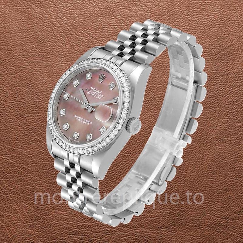Rolex Datejust 116244BKMDJ Pour des hommes Argenté Automatique - Image 3
