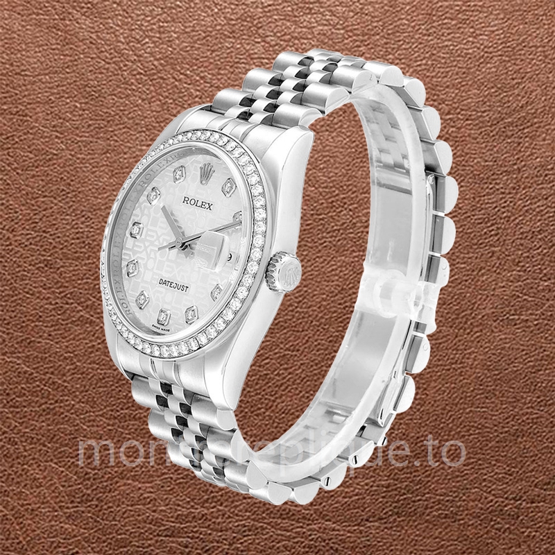 Rolex Datejust 116244SJDJ Pour des hommes 36mm Argenté - Image 3