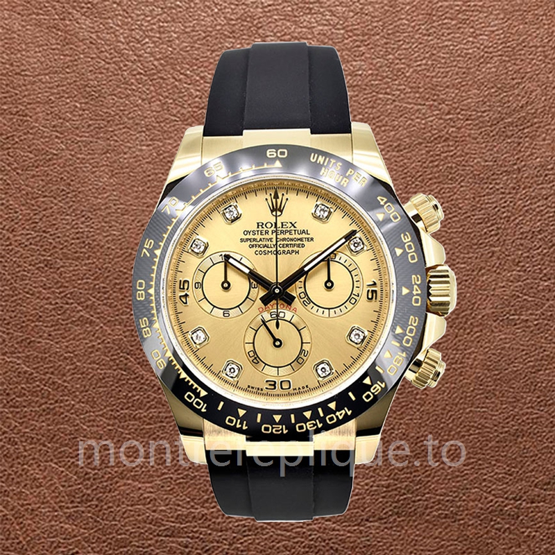 Rolex Daytona 116518CDR Pour des hommes Cadran Champagne Automatique Ton d'or - Image 2