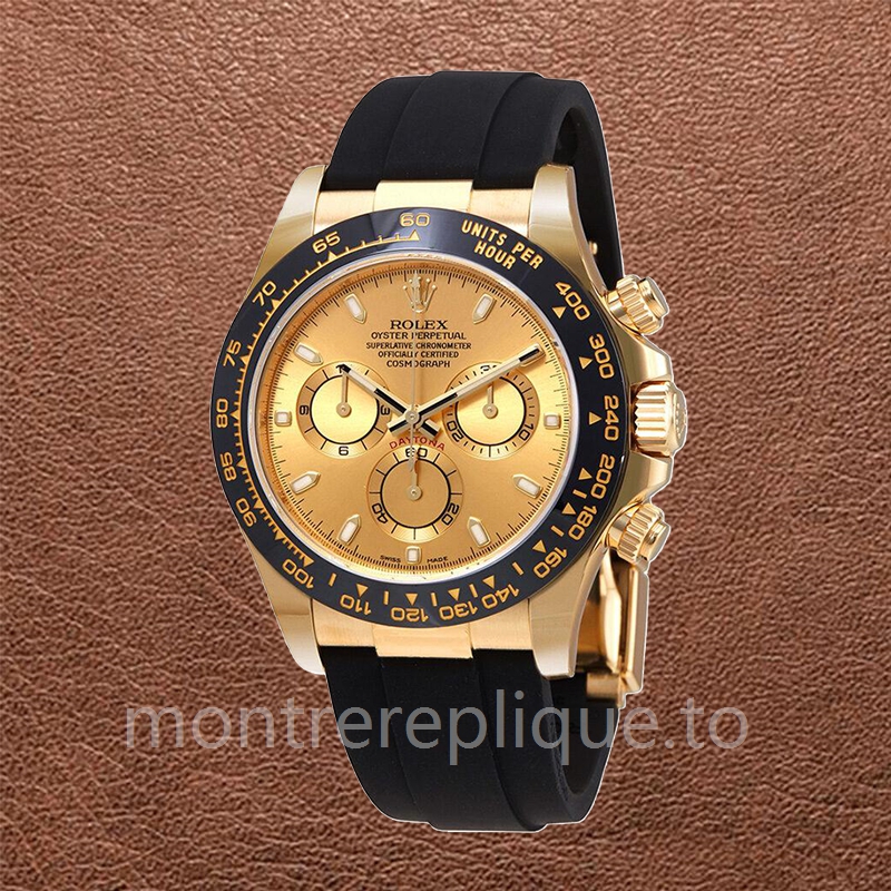 Rolex Daytona 116518CSR Pour des hommes 40mm Cadran Champagne élastique - Image 2