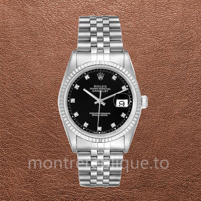 Rolex Datejust 16234BKDJ Pour des hommes 36mm Cadran Noir - Image 2