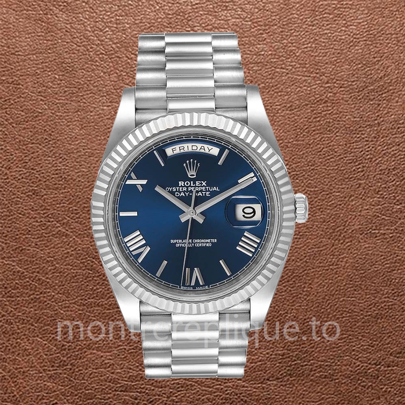 Rolex Day-Date 228239BLRP Pour des hommes 40mm Bracelet Argenté - Image 2