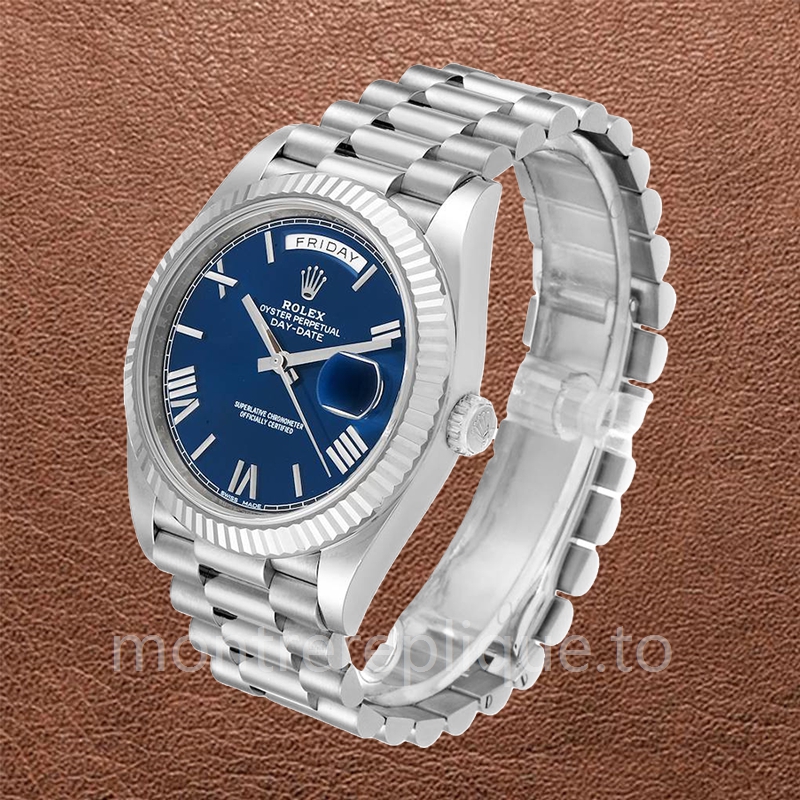 Rolex Day-Date 228239BLRP Pour des hommes 40mm Bracelet Argenté - Image 3