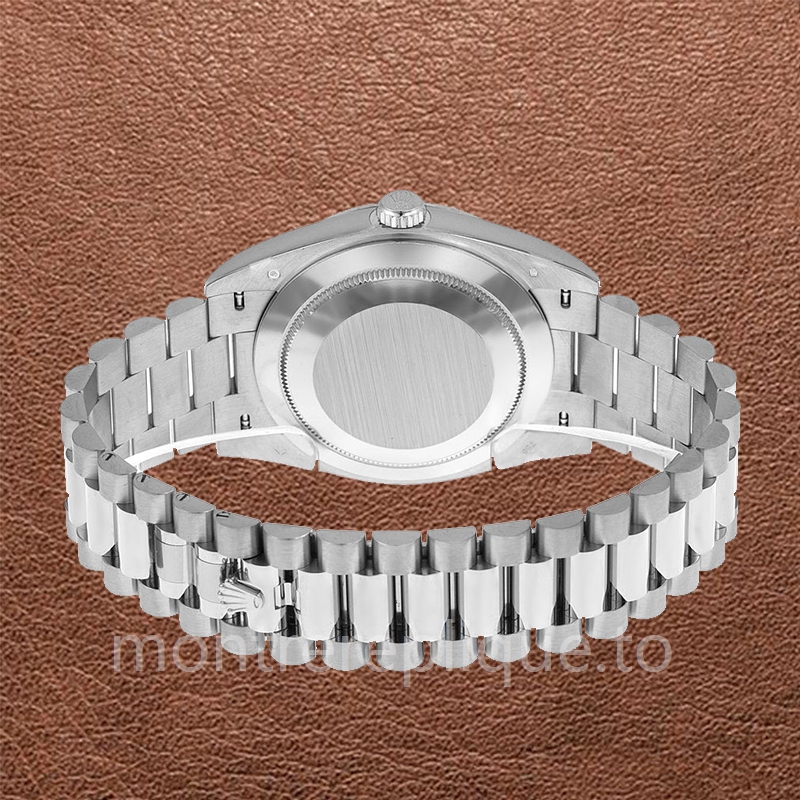 Rolex Day-Date Pour des hommes 228349BKSP Argenté Bracelet - Image 3
