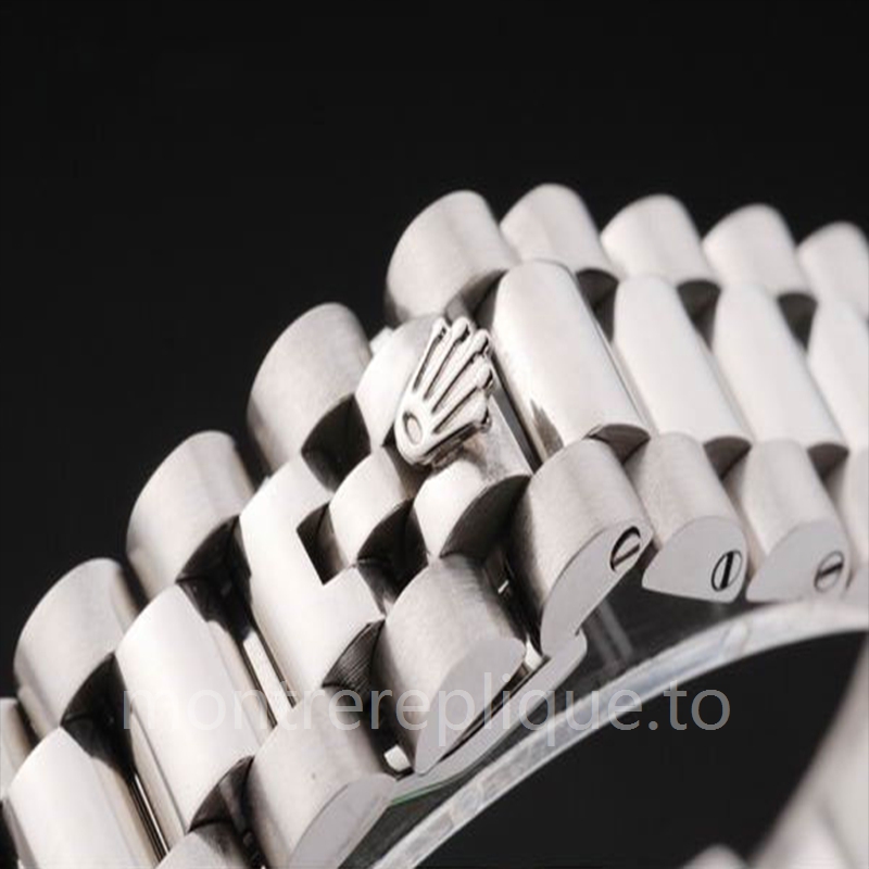 Rolex Day-Date Pour des hommes 228349BKSP Argenté Bracelet - Image 4