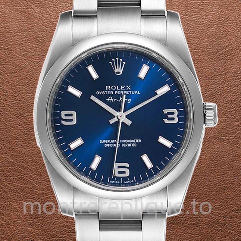 Rolex Air-king Pour des hommes m114200-0014 36mm Cadran bleu
