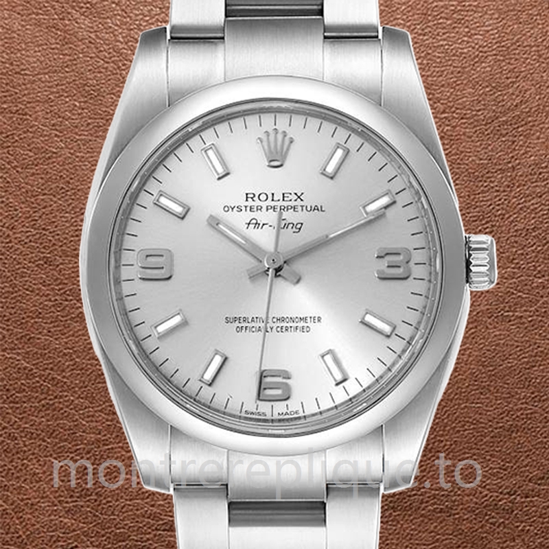 Rolex Air-king 36mm 114200SSO Pour des hommes Argenté
