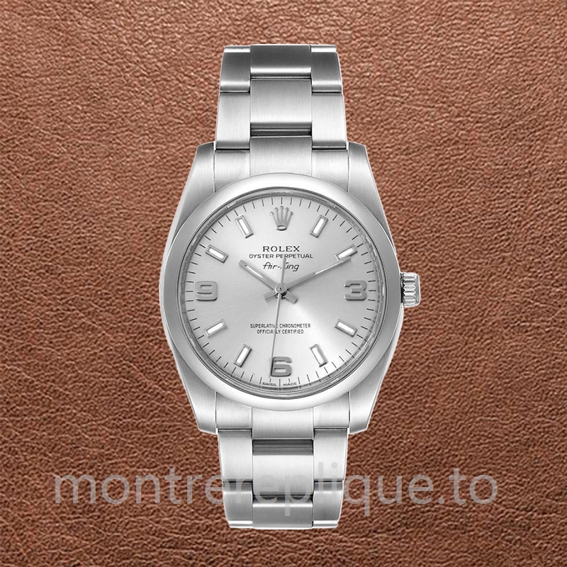 Rolex Air-king 36mm 114200SSO Pour des hommes Argenté - Image 2
