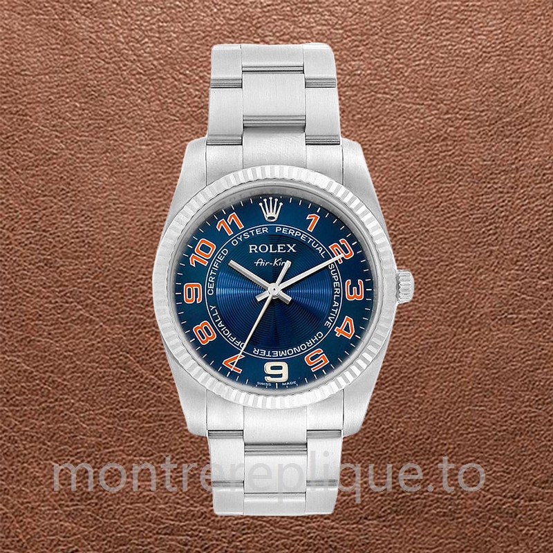 Rolex Air-king 114234BLAO 36mm Pour des hommes Argenté Automatique - Image 2