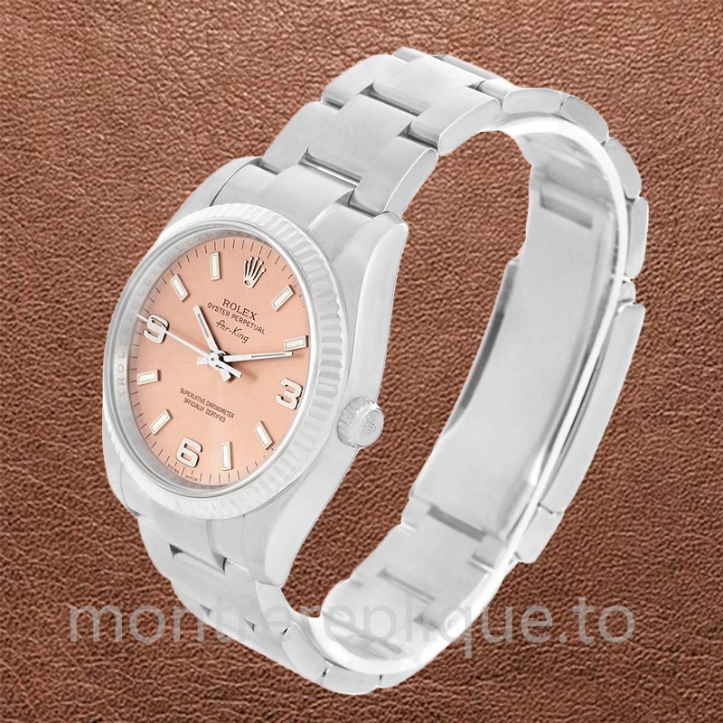 Rolex Air-king 114234PSO 36mm Pour des hommes Regardez Argenté - Image 3