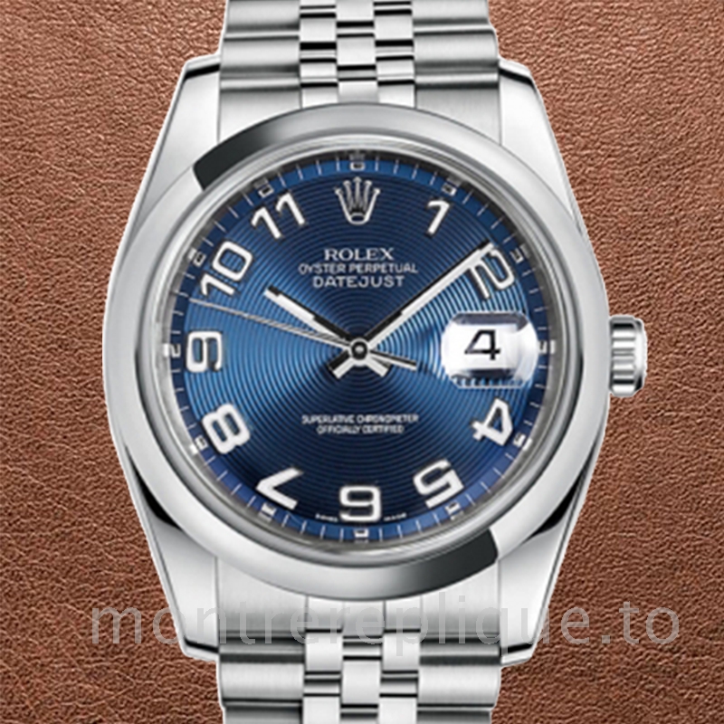 Rolex Datejust Pour des hommes 116200BLCAJ Argenté 36mm