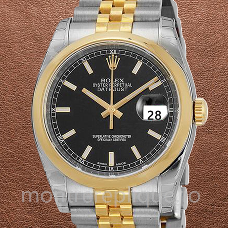 Rolex Datejust Pour des hommes 116203BKSJ 36mm Bracelet Jubilé