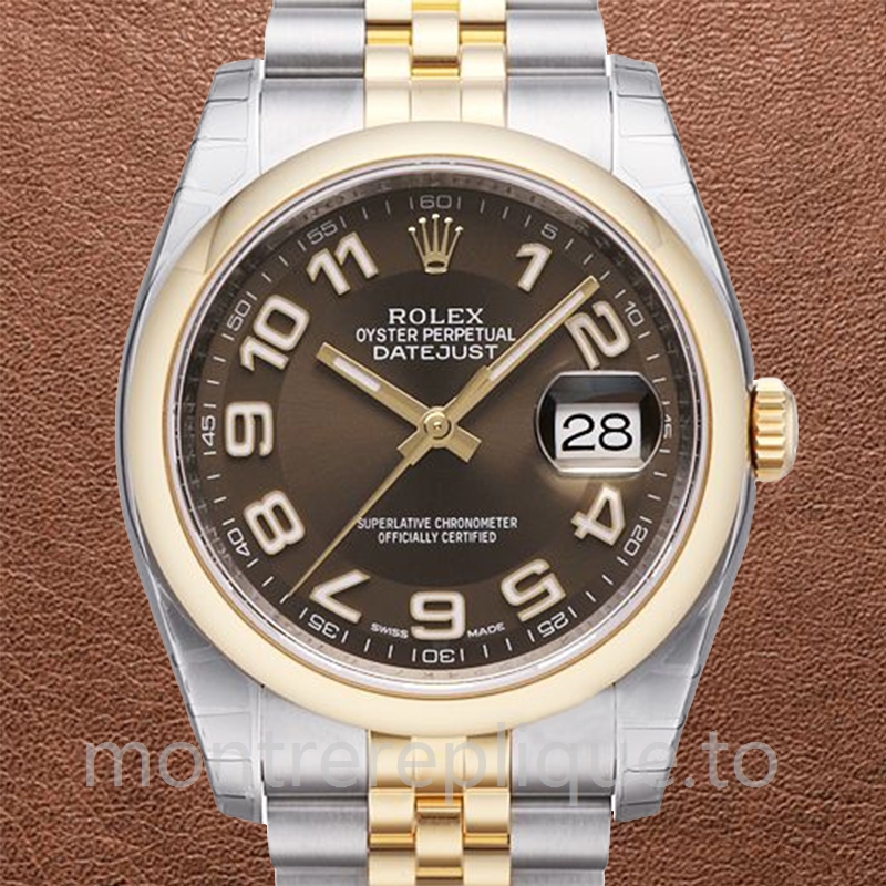 Rolex Datejust 116203BRAJ Pour des hommes 36mm Argenté Automatique