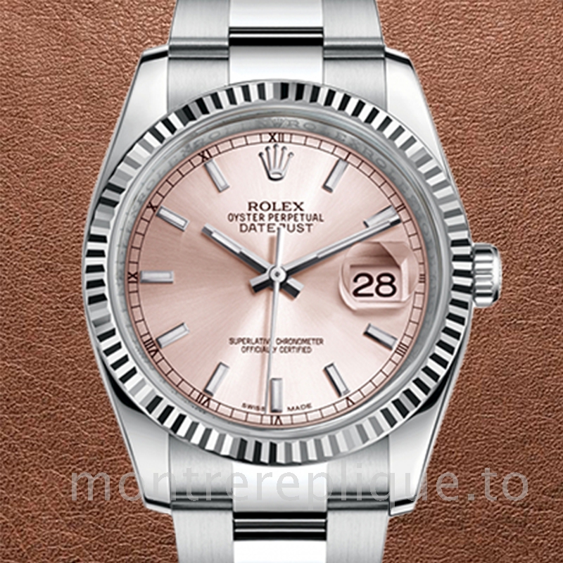 Rolex Datejust Pour des hommes 116234-0120 Cadran rose 36mm