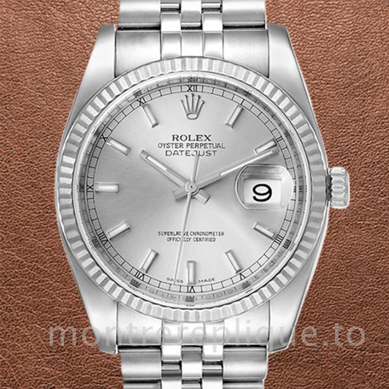 Rolex Datejust 116234SSJ Pour des hommes Cadran Argent Automatique 36mm