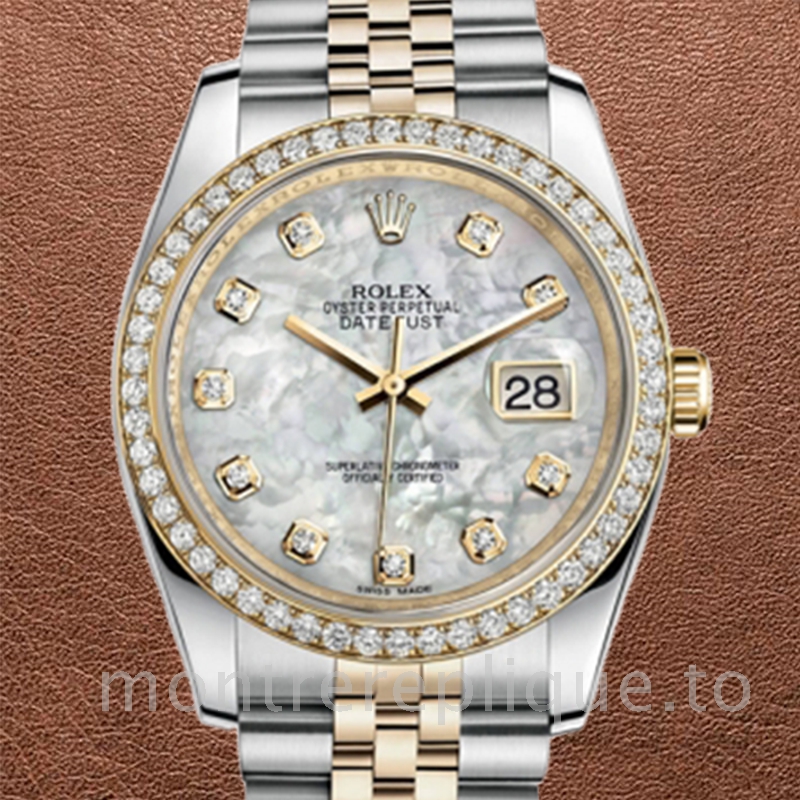 Rolex Datejust 116243MDJ Pour des hommes Nacre Argenté Automatique