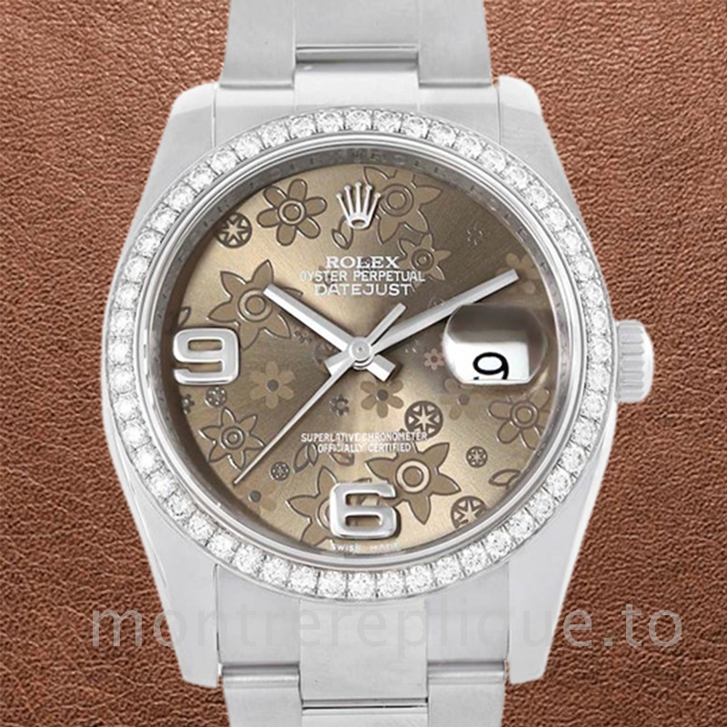Rolex Datejust Pour des hommes 116244BFAO Argenté Oysterlock 36mm