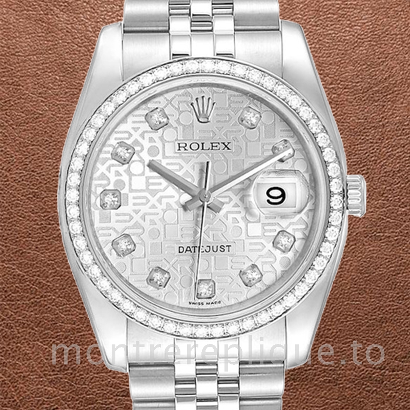 Rolex Datejust 116244SJDJ Pour des hommes 36mm Argenté