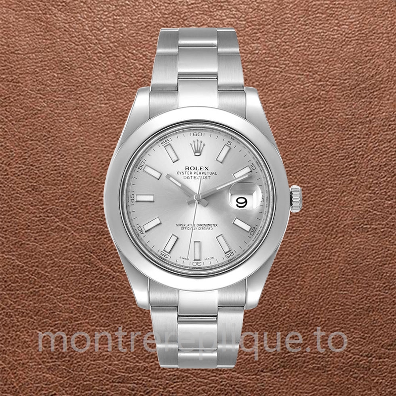 Rolex Datejust 116300SSO Pour des hommes 41mm Cadran argenté Bracelet Huître - Image 2