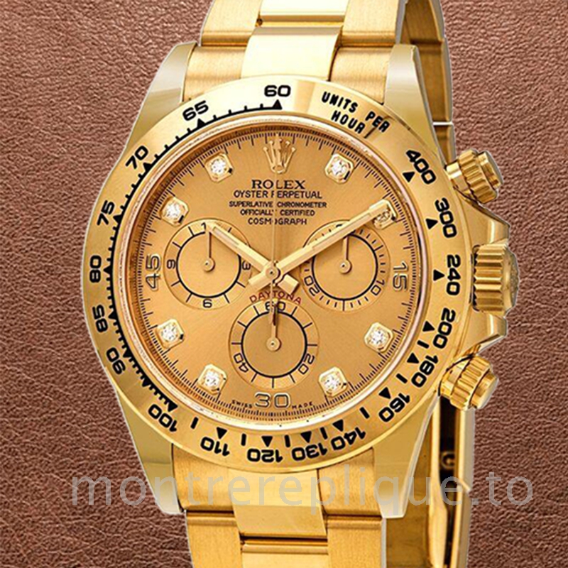 Rolex Daytona 116508GLDO Pour des hommes Or jaune 40mm Bracelet