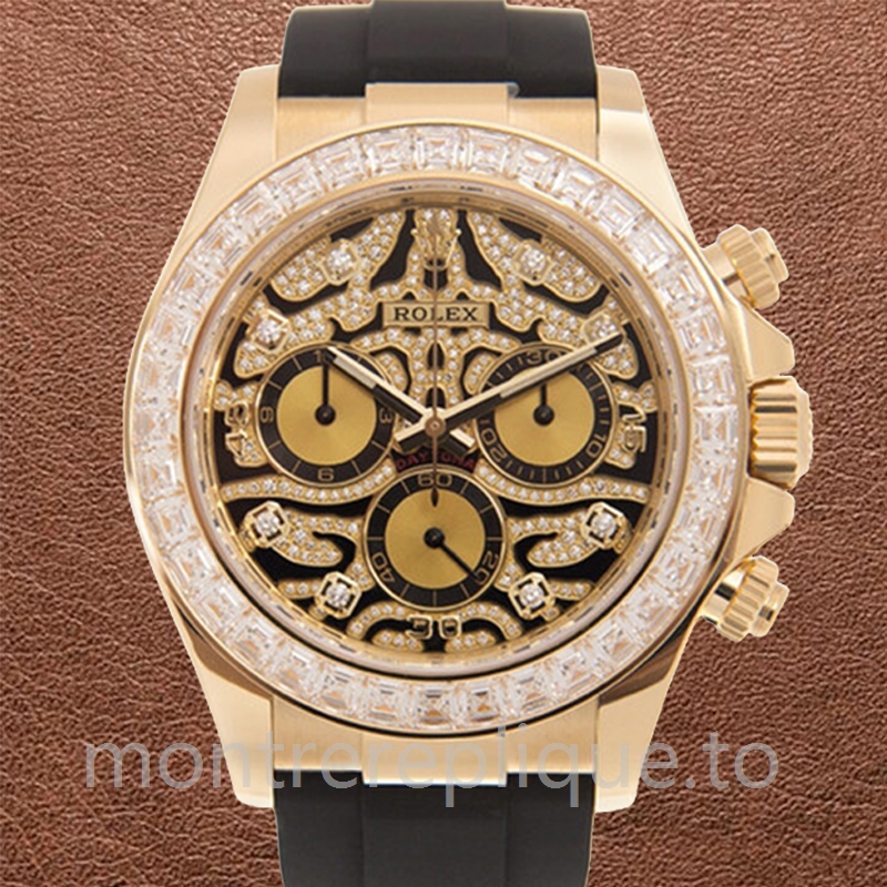 Rolex Daytona 40mm Pour des hommes 116588TBR-0003 Ton d'or Regardez