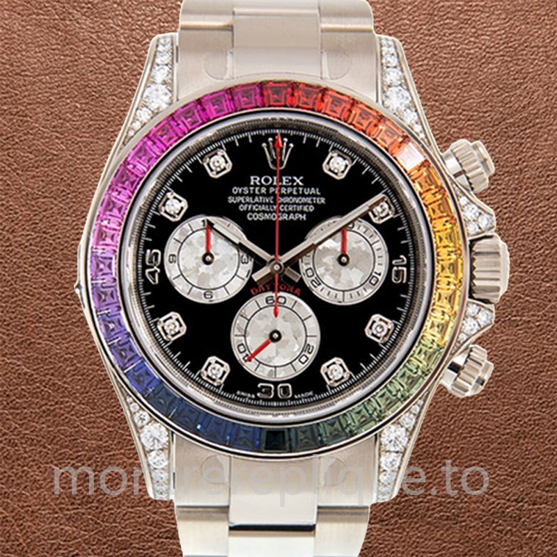 Rolex Daytona 40mm 116599RBOW Pour des hommes Automatique Argenté