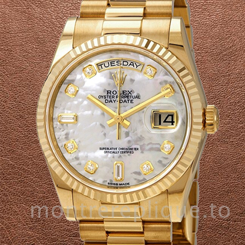 Rolex Day-Date Pour des hommes 118238MDP Automatique Or jaune 36mm