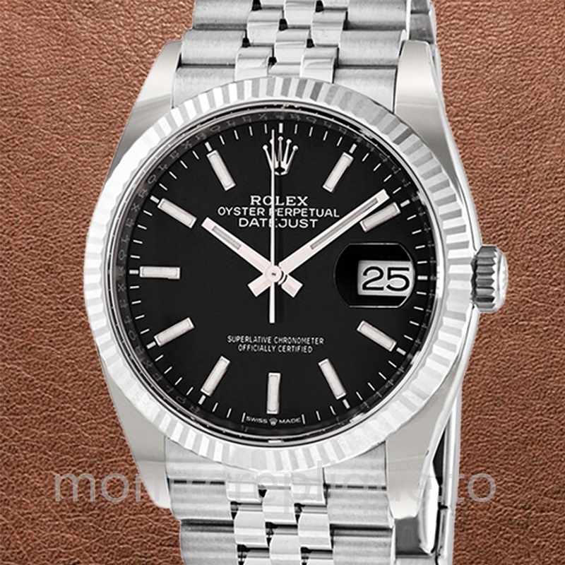 Rolex Datejust 36mm Pour des hommes m126200-0003 Cadran noir Regardez