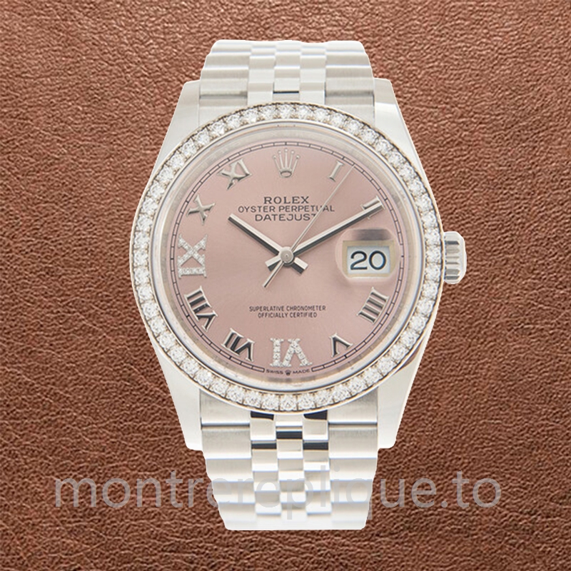 Rolex Datejust 36mm m126284rbr-0023 Dames Argenté Cadran rose - Image 2