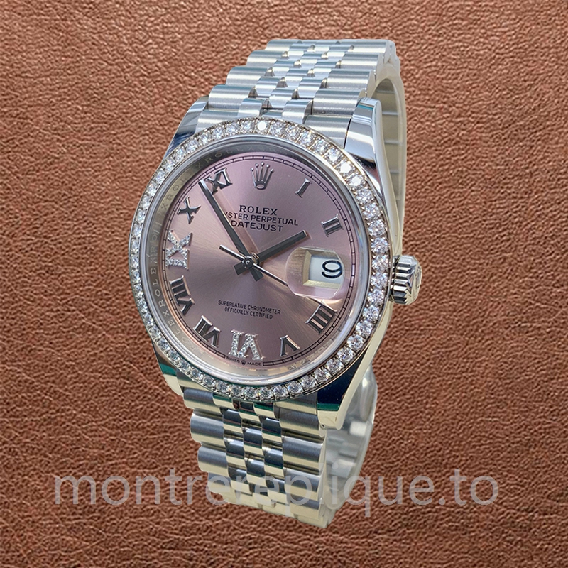 Rolex Datejust 36mm m126284rbr-0023 Dames Argenté Cadran rose - Image 3