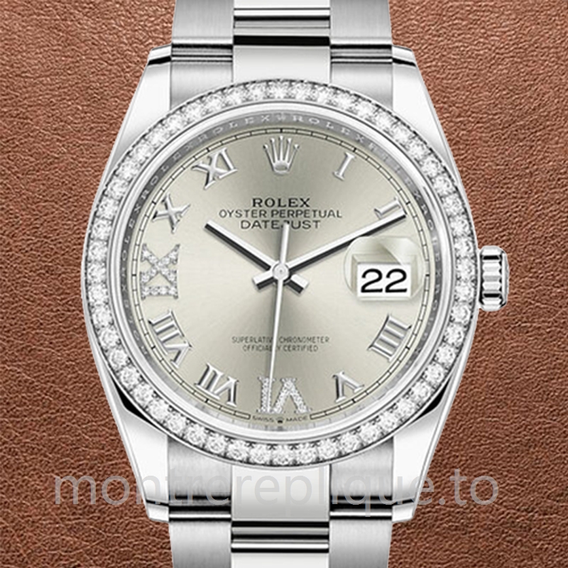 Rolex Datejust 36mm Dames m126234-0030 Argenté