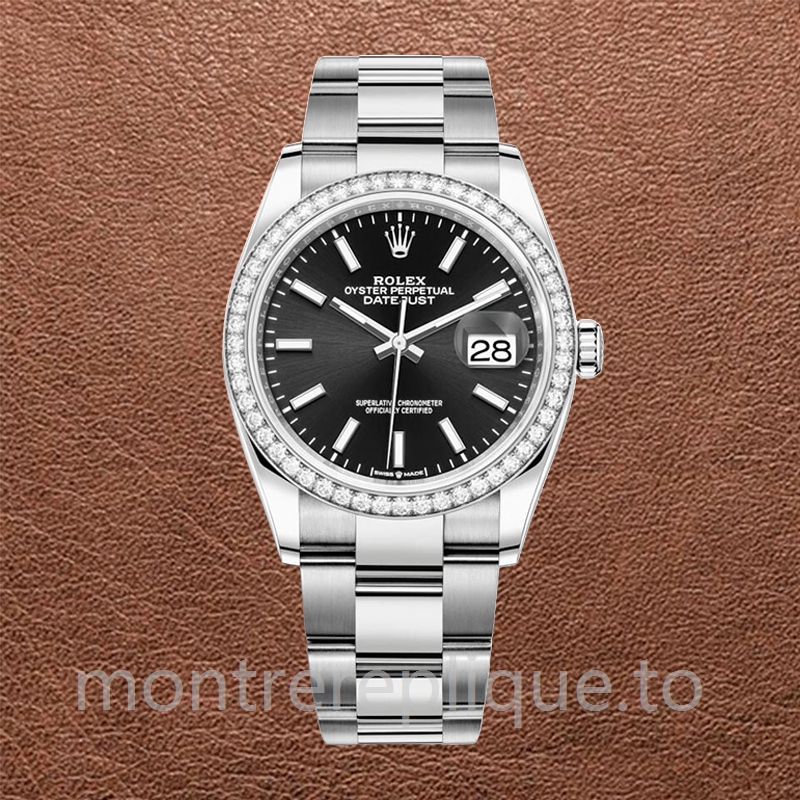 Rolex Datejust m126284rbr-0008 Dames 36mm Cadran noir - Image 2