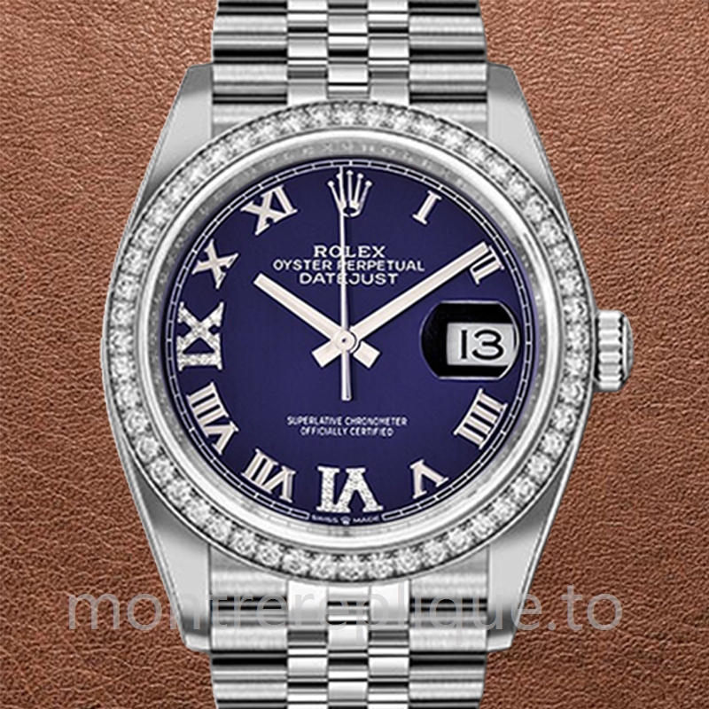 Rolex Datejust m126284rbr-0013 36mm Dames Automatique Argenté