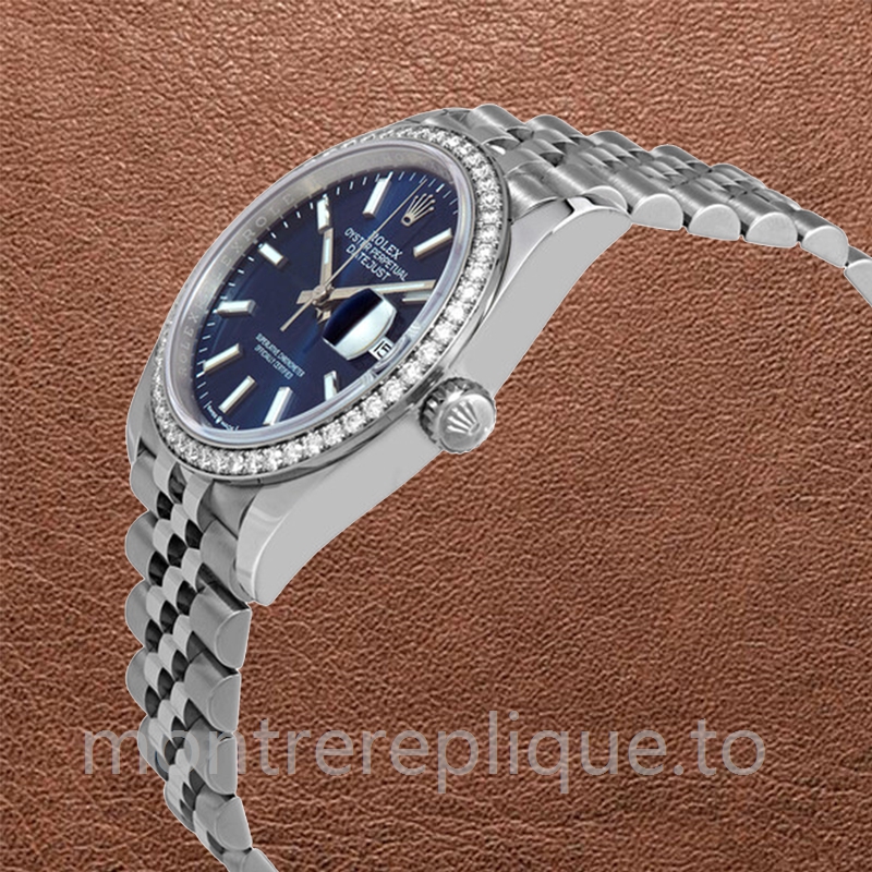 Rolex Datejust Dames m126284rbr-0009 36mm Cadran bleu Argenté - Image 3