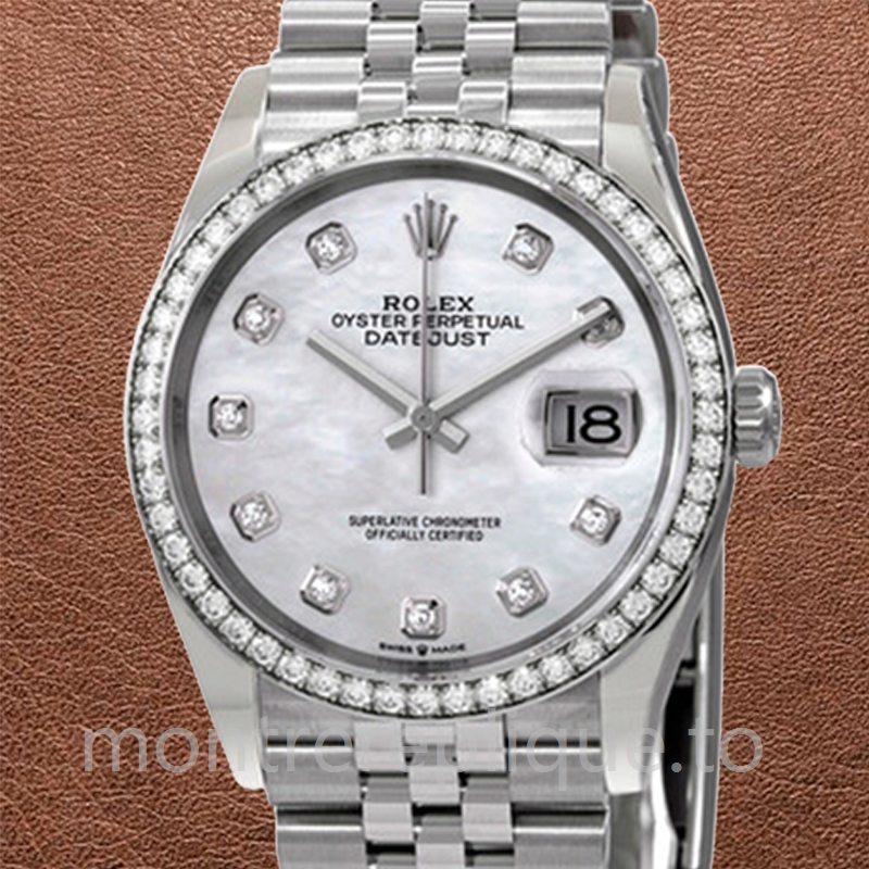 Rolex Datejust m126284rbr-0011 Dames 36mm Automatique Argenté