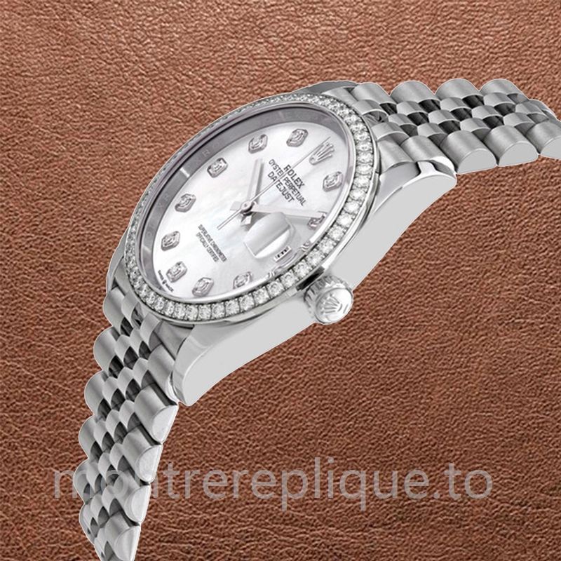 Rolex Datejust m126284rbr-0011 Dames 36mm Automatique Argenté - Image 3