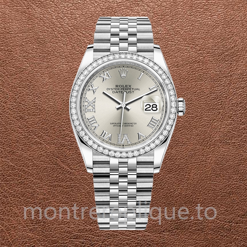 Rolex Datejust 36mm m126284rbr-0021 Dames Argenté - Image 2
