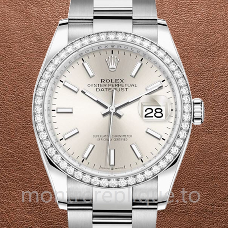 Rolex Datejust 36mm Dames m126284rbr-0006 Argenté
