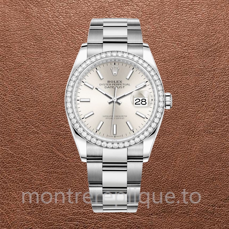 Rolex Datejust 36mm Dames m126284rbr-0006 Argenté - Image 2