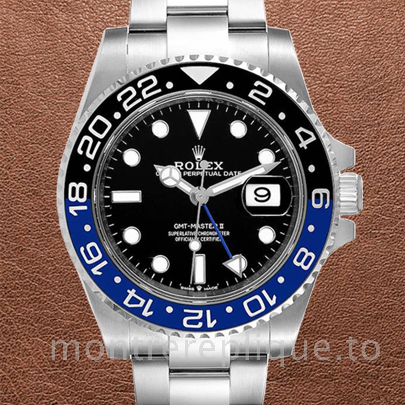 Rolex Gmt-Master Ii Pour des hommes 126710BKBLSO Argenté Automatique 40mm